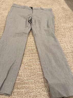 Banana Republic Light Gray Women's Straight-Leg Dress Pants